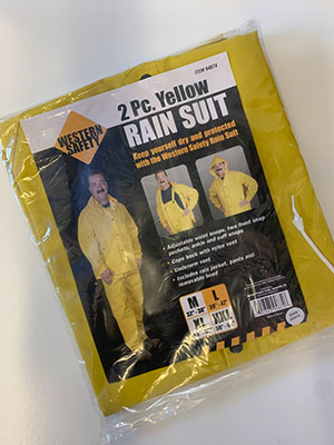 2 Piece Yellow Rain Suit