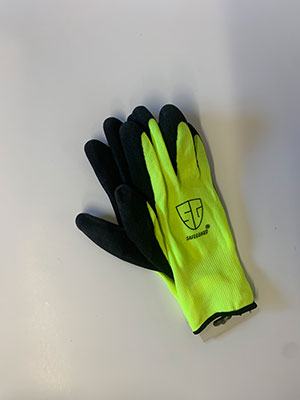 Yellow And Black Safeguard Gloves